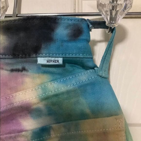 NWT $238 MOTHER | the Tripper | Swirling Secrets | Pastel Tie Dye Jeans - Picture 5 of 11